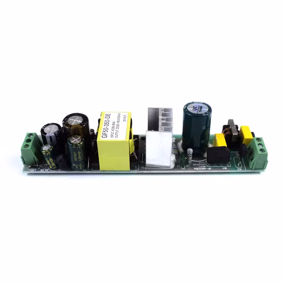 50W PCB AC a DC 80-140V 350mA Placa de fuente de alimentación de marco abierto 5V 10A Suministros de energía de conmutación de corriente constante